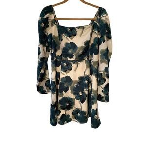 Abercrombie & Fitch Green Floral Dress NWT Size Large